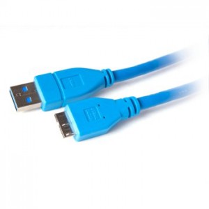 Cablu USB 3.0 AM tata - MicroB tata, lungime 1m, 5Gbps, blue, Digitalbox BASIC.LNK DBBL-USB30AMMicro1